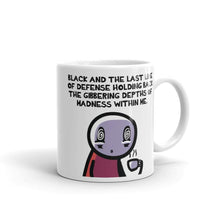Load image into Gallery viewer, Black Coffee/Black Humor Mug - Nat 21 Workshop