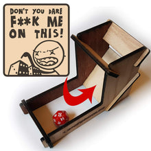 Load image into Gallery viewer, Don't You Dare F**k Me Dice Tower - Nat 21 Workshop