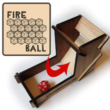 Load image into Gallery viewer, Fireball d6 Dice Tower - Nat 21 Workshop