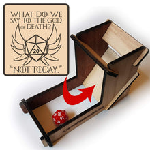 Load image into Gallery viewer, God of Death/Not Today Dice Tower - Nat 21 Workshop