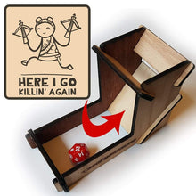 Load image into Gallery viewer, Here I Go Killin' Again Dice Tower - Nat 21 Workshop