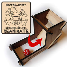 Load image into Gallery viewer, Reduce Reuse Reanimate Dice Tower - Nat 21 Workshop