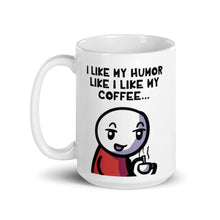 Load image into Gallery viewer, Black Coffee/Black Humor Mug - Nat 21 Workshop