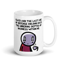 Load image into Gallery viewer, Black Coffee/Black Humor Mug - Nat 21 Workshop