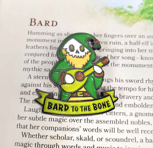 Bard to the Bone Enamel Pin