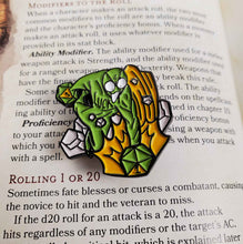 Load image into Gallery viewer, Life Hits You With a Nat 1 Enamel Pin
