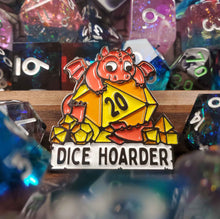 Load image into Gallery viewer, Dice Hoarder Enamel Pin
