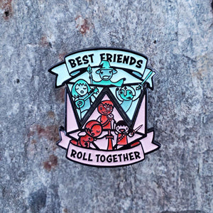 Best Friends Roll Together Enamel Pin Set