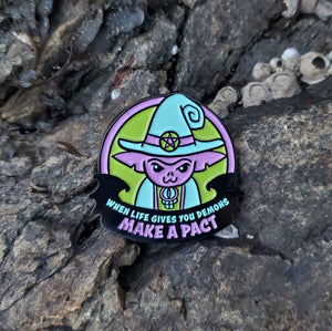 When Life Gives You Demons Enamel Pin