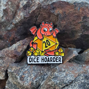 Dice Hoarder Enamel Pin