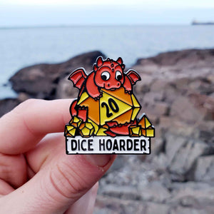 Dice Hoarder Enamel Pin