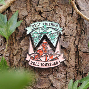 Best Friends Roll Together Enamel Pin Set