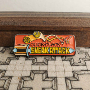 Click-Clack Sneak Attack Enamel Pin