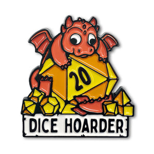 Dice Hoarder Enamel Pin