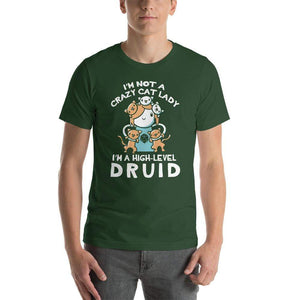 Cat Lady Druid T-Shirt - Nat 21 Workshop