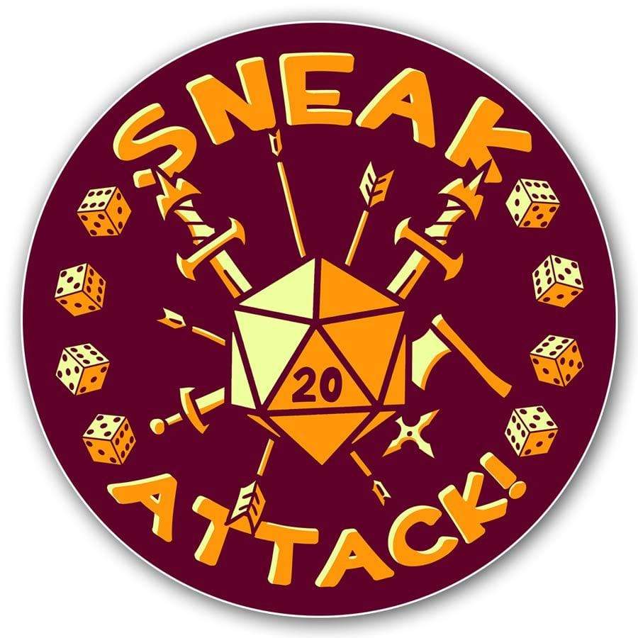Sneak Attack Sticker - Nat 21 Workshop