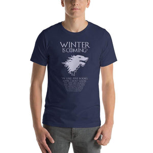 Winter Is Coming* Fine Print T-Shirt - Nat 21 Workshop